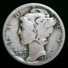 1927-D Mercury Dime - 90% Silver - Free Shipping!
