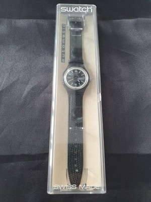 Swatch Automatik Rappongi SAM400 1993 Vintage Armbanduhr Leder