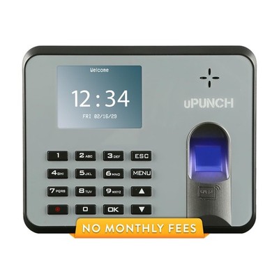 UPunch MK1000 Biometric Fingerprint RFID PIN Employee Time Clock No Monthly Fee