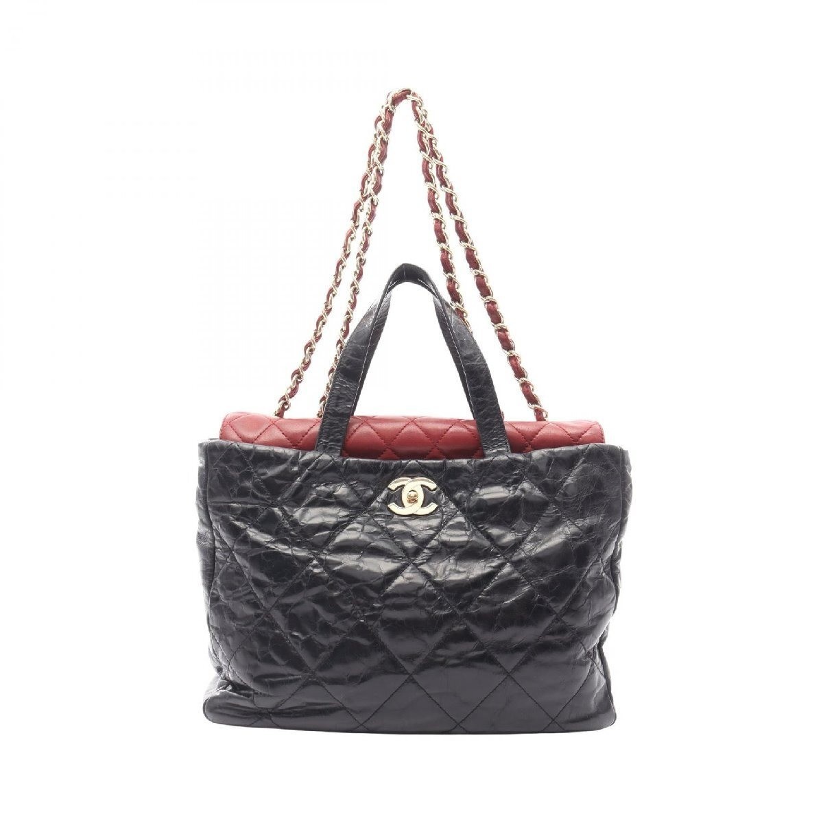 CHANEL Matrasse Calf Shoulder Bag Leather Lambskin