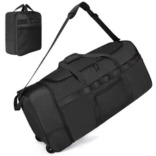Rolling Duffle Bag with Wheels, 85L Expandable Rolling Duffel Bag for Travell...
