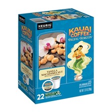 K-Cup Pods for Keurig Brewers Arabica Coffee, 10 Hawaiian Medium Roast, ...