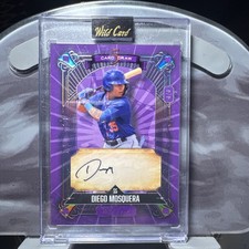 2024 Wild Card 5 Card Draw Purple Auto Diego Mosquera # 4/4 🔥 Bookend !!