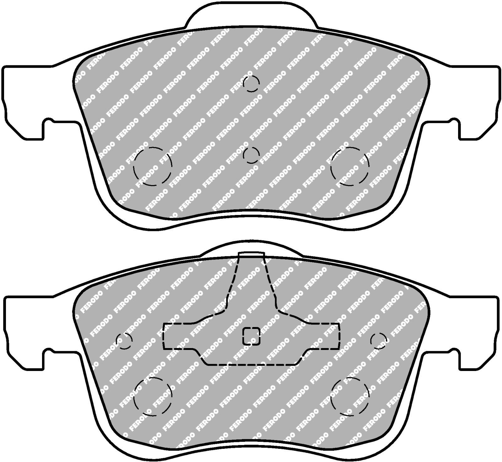 Front Ferodo DS2500 Brake Pads for Alfa Romeo 159 939 1.8 1.9 2.2 FCP1805H