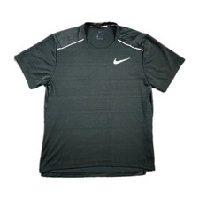 Nike Men  s Black Running Dri-Fit T-Shirt Size Medium