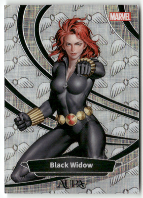 Kakawow Marvel Aura 2025 AM-IA-63 Black Widow Angel Refractor 156/390