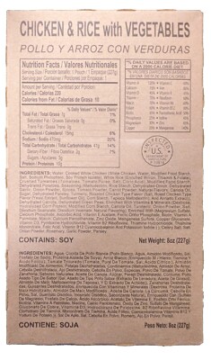 MRE Star Chicken & Rice With Vegetables 8 Oz. Package