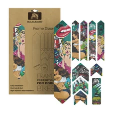 ENLEE Bike Decor Frame/Fork Guard 3D Protactive Film MTB Road Bike Stickers Set