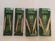 Lot of 4 Various Clover Takumi Bamboo Circular Knitting Needles 24 Inch - NEW