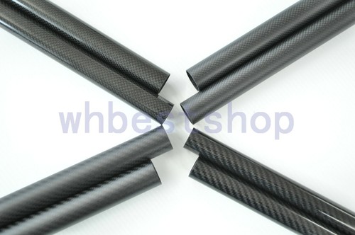 3K Carbon Fiber Tube/Pipe OD15mm x ID13mm x L1000mm Matt Roll Wrapped ( 8pcs ) - Picture 2 of 2