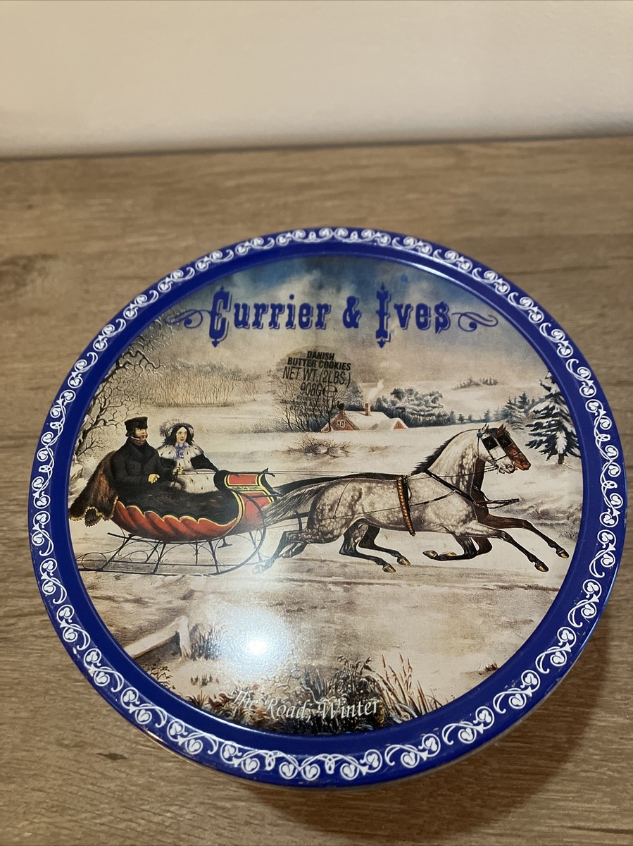 Currier & Ives The Road, Winter Masters Danish Butter Cookies