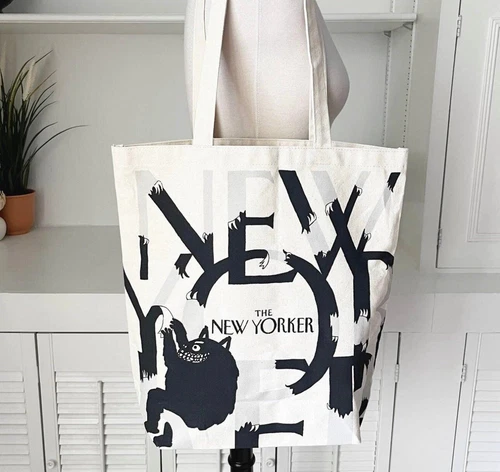 New The New Yorker Limited Edition Canvas Tote Bag 15" x 15" x 5" New and Sealed - Picture 2 of 8