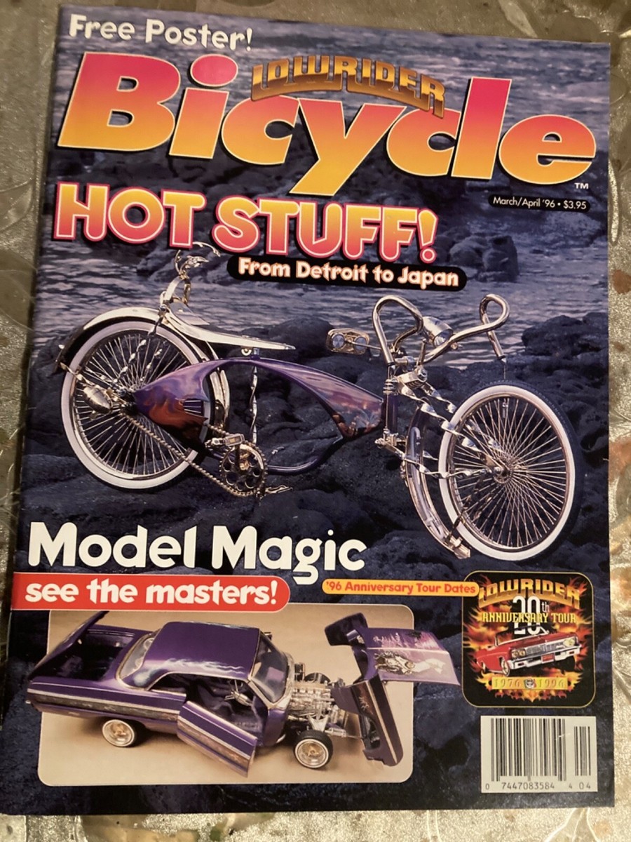 Lowrider Bicycle Magazine Detroit to Japan 1996 w/ poster Tribute