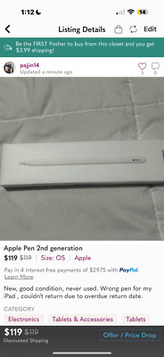 Apple Pencil (2nd Generation) for iPad Pro (3rd Generation) - White