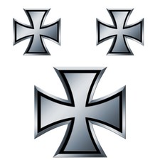 3 X CROIX DE FER VW COMBI COX AUTOCOLLANT STICKER AUTO CA152