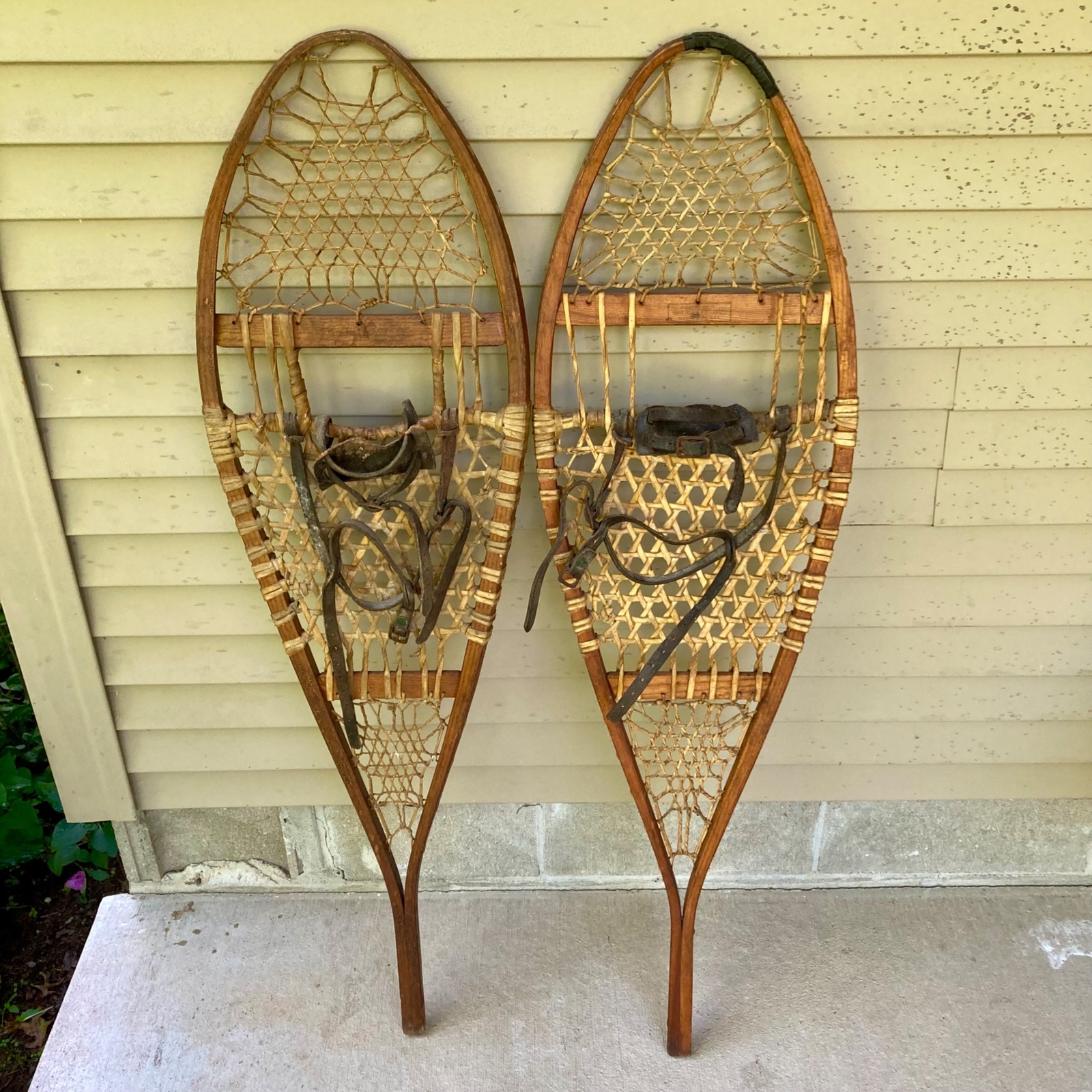 Pair Vintage Snocraft Snowshoes 48x13" Wood Norway, Maine eBay