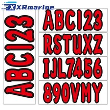 Customized Decal Stickers for Water Sport A-Z & Numbers