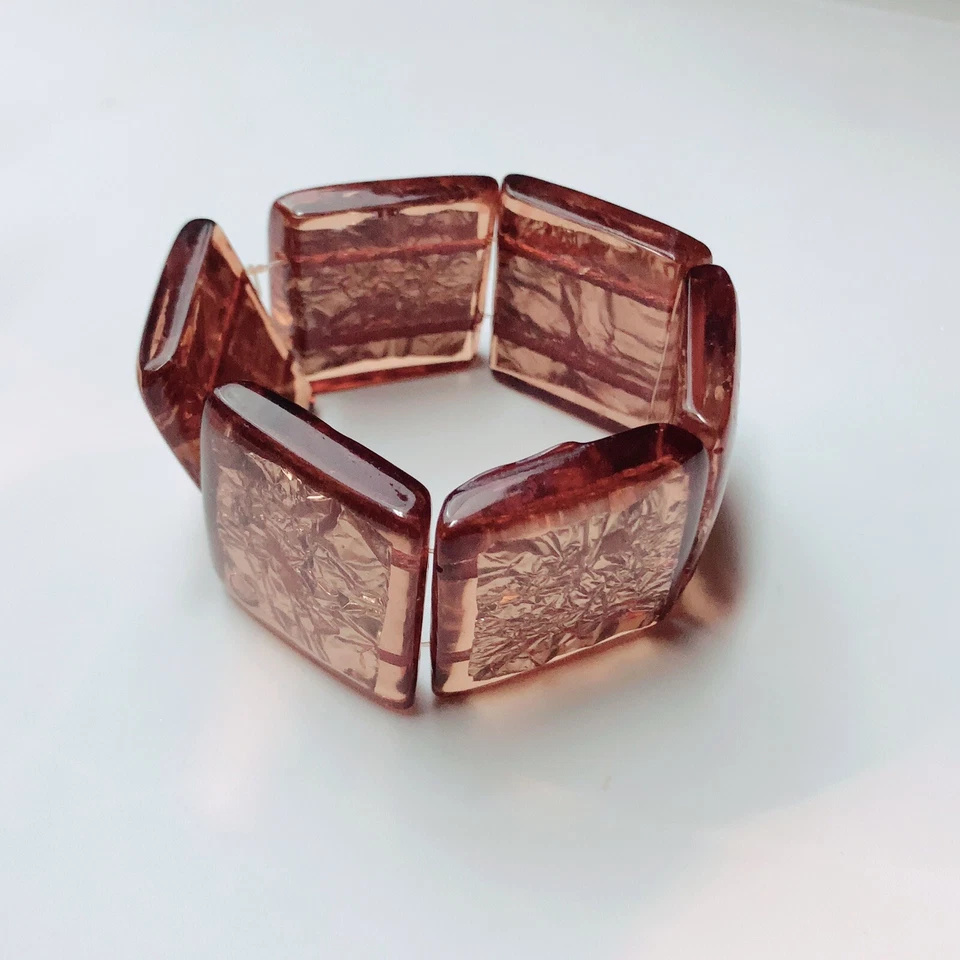 Pulsera de moda con cadena de oro marrón Foto 4 de 4