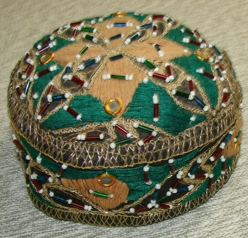VINTAGE BALOCHI CAP, SINDHI CAP, BANJARA CAP PARSI CAP EMBROIDERY BEADED CAP HAT