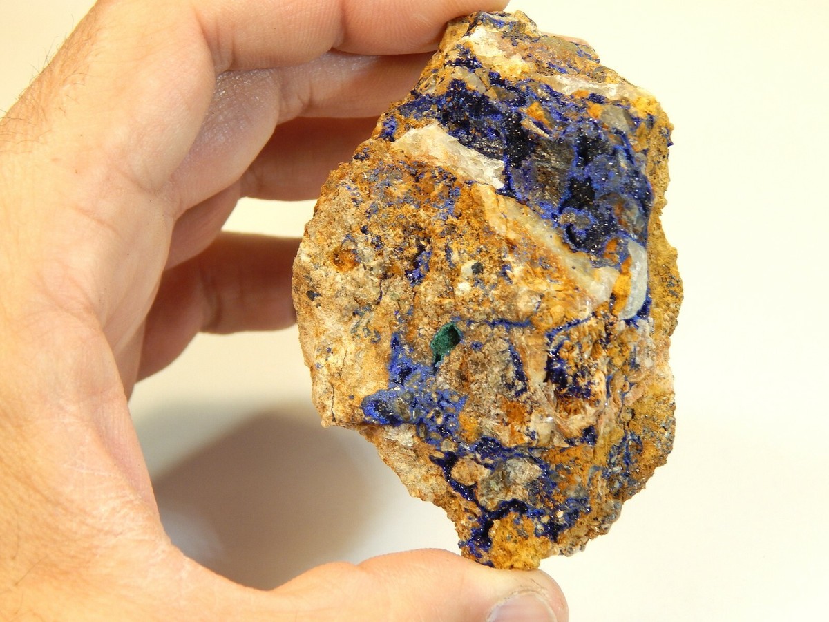 Azurite Crystal Matrix Rough Raw Rock Healing Stone 111g