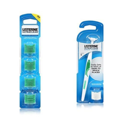 Reach Listerine Ultraclean Access Flosser Refill Heads Mint Flavor & Listerine U