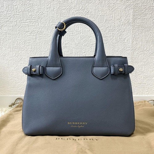 Burberry Blue Label Handbag Nova Check Denim Women Bag Ship From