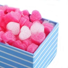 500 Pieces Gift Box Filler Shreds Mini Heart Foam Beads Gift Basket Filler Be...