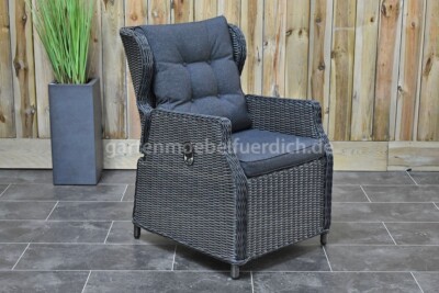 Valencia verstellbarer Dining Sessel, steingrau meliert, WINTERANGEBOT