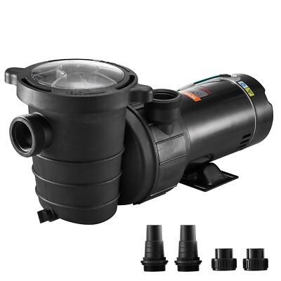 2HP 1500W Swimming Pool Pump 5400GPH with Strainer Basket ETL Certification