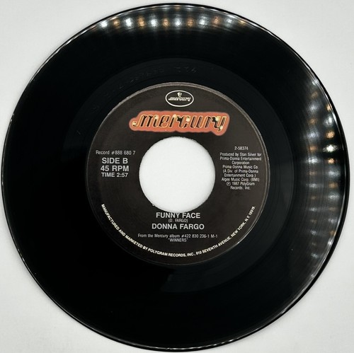 Donna Fargo-Funny Face/Members Only New & Unplayed 45 MINT (M) Condition - Picture 3 of 4