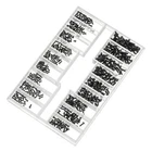 500pcs Black 1.2 1.4 2mm Micro Small Phillips Screws Eyeglass Glasses Frames