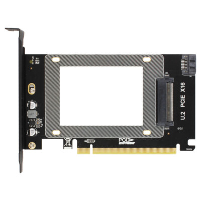 U.2 SFF-8639 SATA SSD to PCI-e X16 Gen3 Adapter Drive Expansion Card Converter
