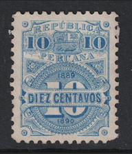 Peru 1889 10c Document Revenue MNG - S28239
