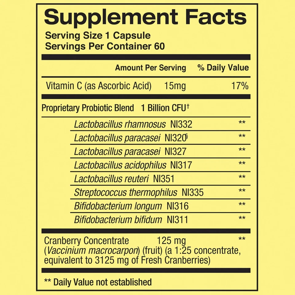 Spring Valley Womens Probiotic Dietary For Digestive Health Cranberry - Image 3 of 4