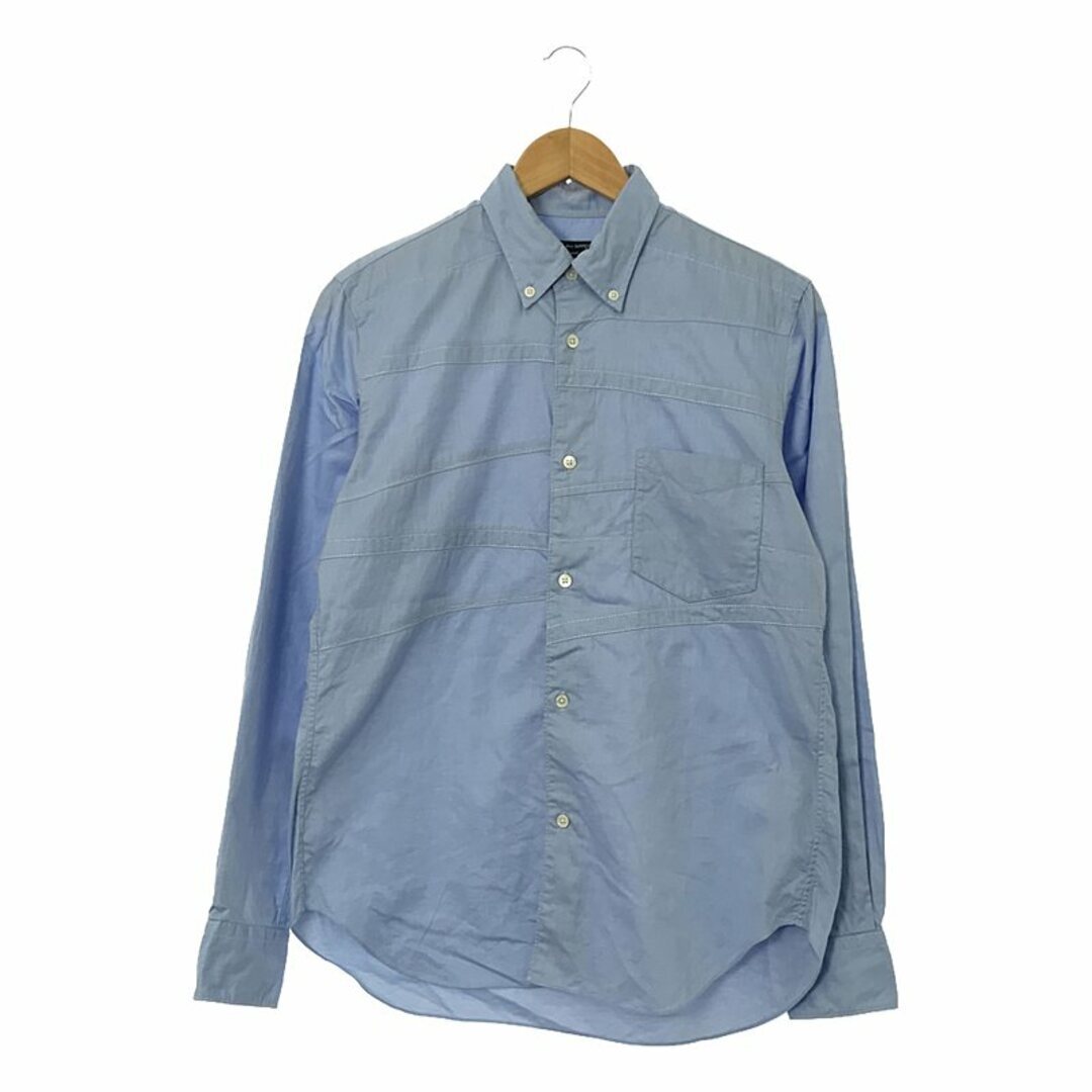 COMME des GARCONS HOMME 2017SS Patchwork Button Down Shirt S Sax 