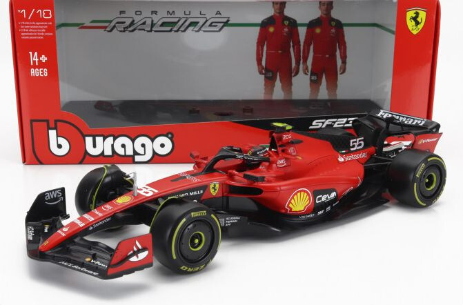 1:18 Bburago BUR 16812S Carlos Sainz Jr. Ferrari SF-23 #55 2023