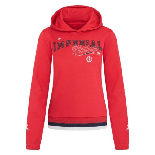 Imperial Riding Ladies Classy Hoodie (Colour: Tango Red, Size: M) - Picture 1 of 1