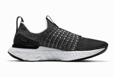Women's Nike React Phantom Flyknit 2 PRM Oreo Black White CJ0280-002 sz 5