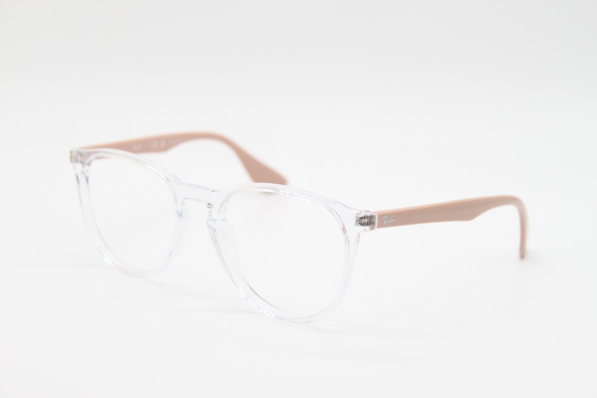 NEW RAY-BAN RB 7046 5953 TRANSPARENT BEIGE AUTHENTIC  display picture 3