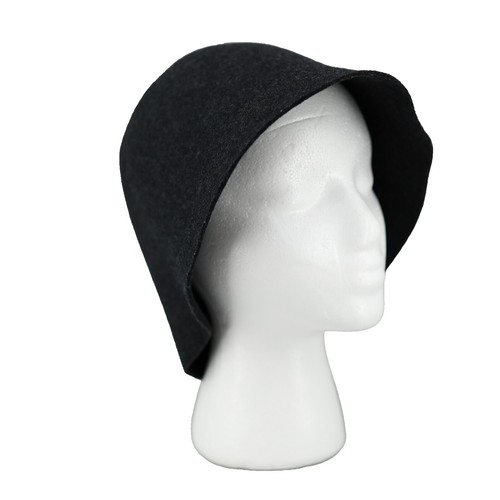 VTG Gap Lambs Wool Knit Crochet Hat Cadet Cap Cream Beaded  display picture 2