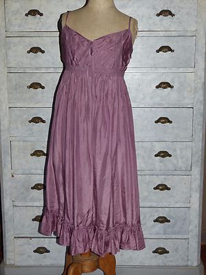 Robe En Soie Parme Tara Jarmon - Taille 36 (FR) / 40 (IT) - Occasion En Parfait état