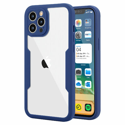 360 Full Screen Case For iPhone 16 Pro Max 15 14 13 12 11 XR XS Shockproof Cover