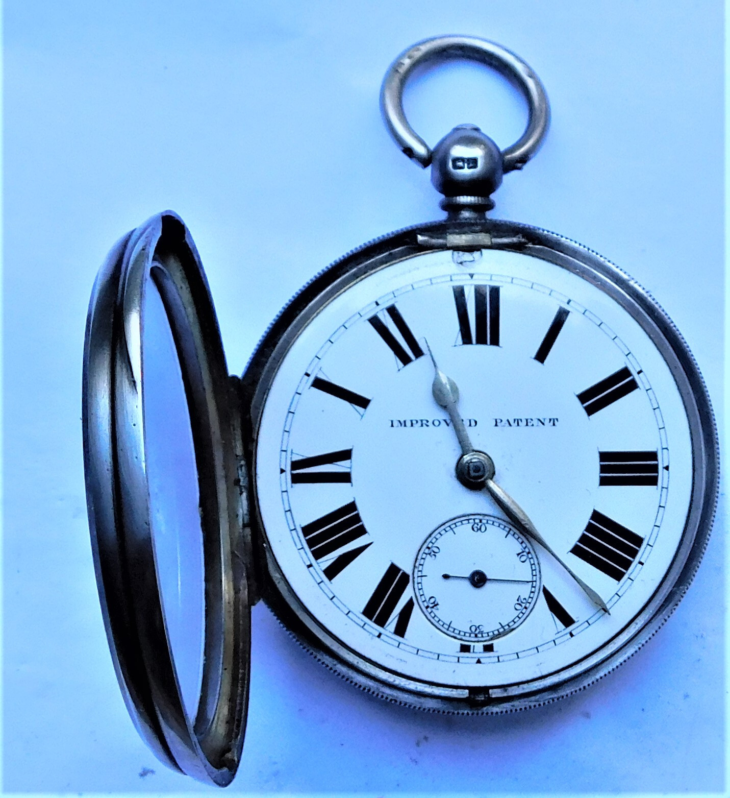 NO RESERVE HM 1899 LARGE Mayer of Manchester Silver Pocket Watch