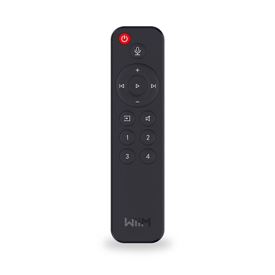 WiiM Voice Remote for WiiM Mini and Pro Audio Streamer, Push-to-Talk - Black