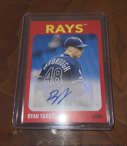 2019 Topps Montgomery Club #20 Ryan Yarbrough Tampa Bay Rays AUTO AUTOGRAPH