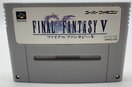 Final Fantasy V - Version Super Famicom Japonaise - Jeu Complet (Boîte, Notice) - Bon État