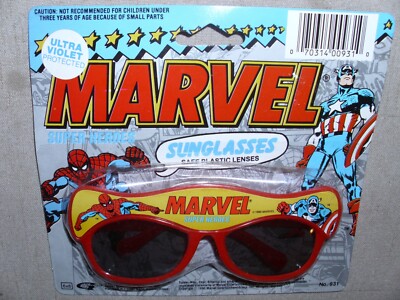 VINTAGE MARVEL SUPER HEROES SUNGLASSES AVENGERS RARE SPIDER-MAN