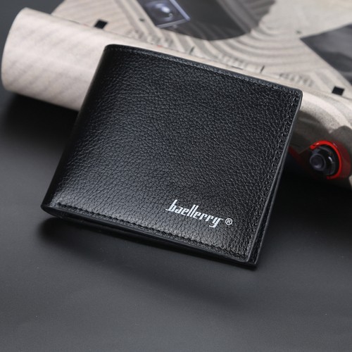 Mens RFID Slim Leather Wallet Bifold Thin Credit Card Holder Minimalist Wallet - Picture 2 of 13
