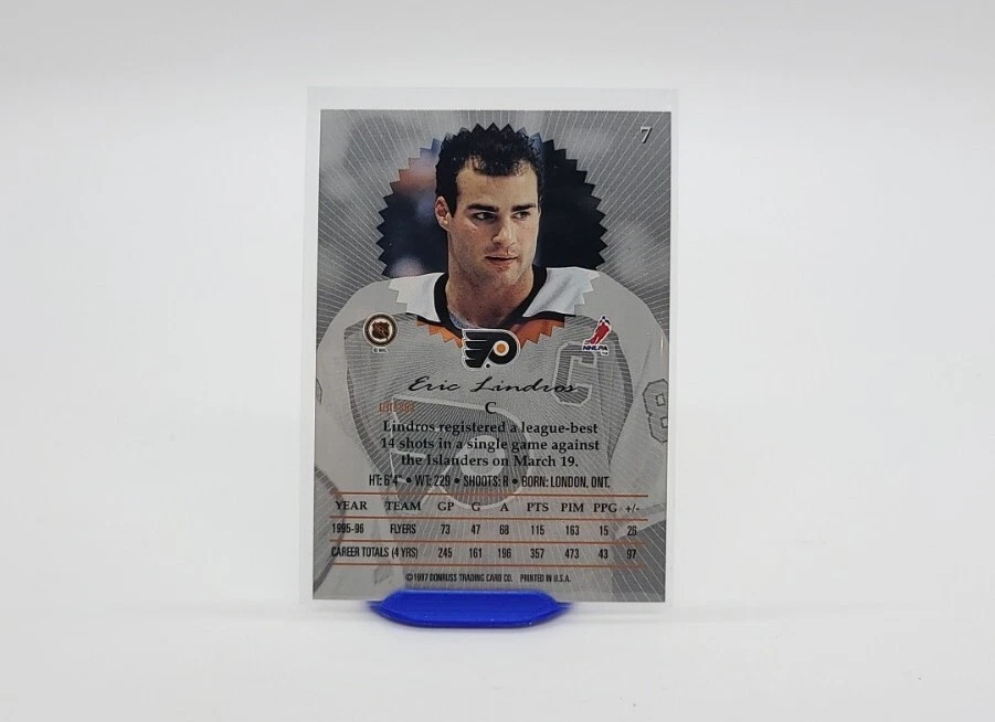 Tarjeta de hockey Donruss Elite Flyers 1996-97 #7 Eric Lindros Foto 4 de 4