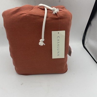 Casaluna California King Well Being Hemp Sheet Set Bronze Brown